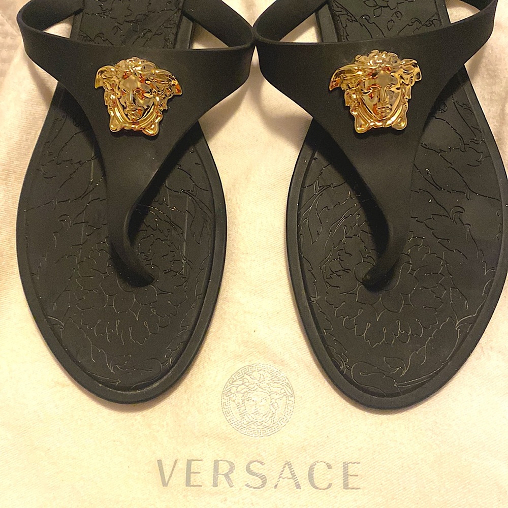 Versace La Medusa thong sandals